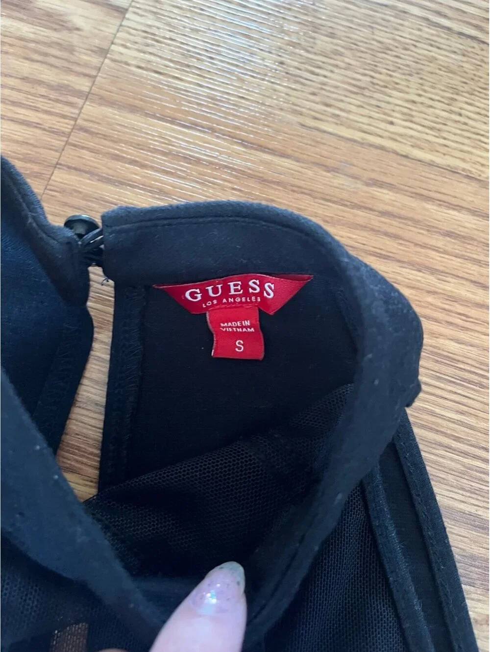 Fashion Nova and GUESS black bodysuits (size small)
